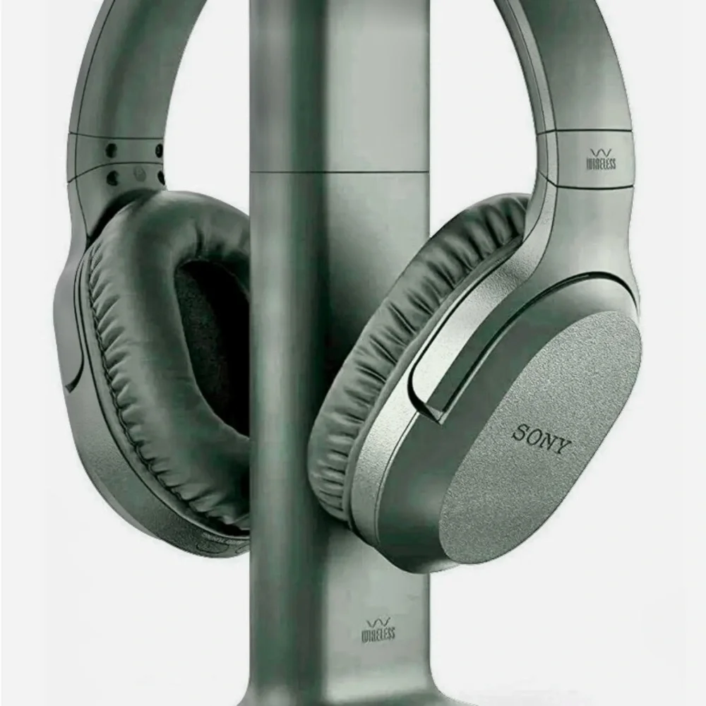 Sony RF 400 Black Wireless Headphones with Charging Stand